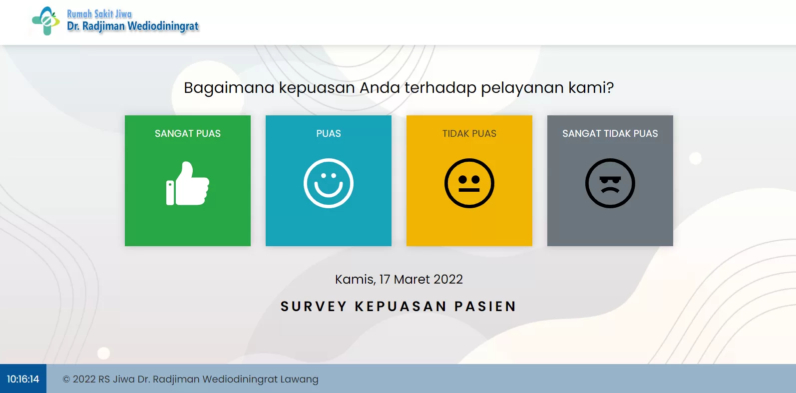 Website Survey Kepuasan Pasien RSJiwa Dr. Radjiman Wediodiningrat Lawang